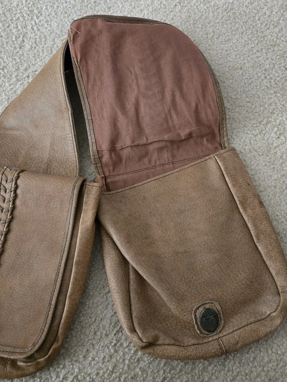 YAK PAK Leather Saddle Bag Vintage